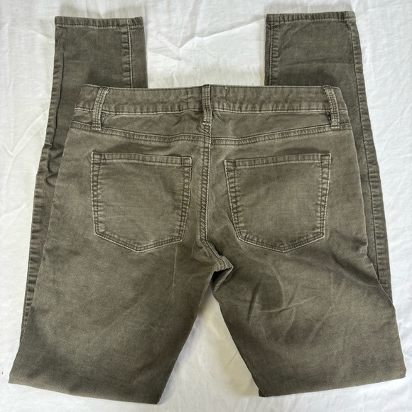 Roxy Olive Green Corduroy Low Rise Skinny Pants - Picture 2 of 6